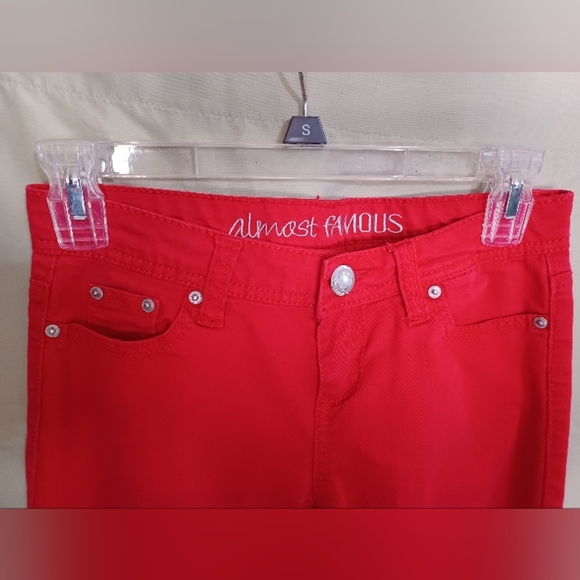 Almost Famous Red Skinny Denim Jeans - Picture 5 of 15